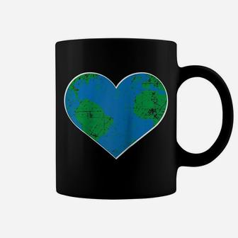 Earth Heart Shirt Earth Day Gift Raglan Baseball Tee Coffee Mug | Crazezy AU