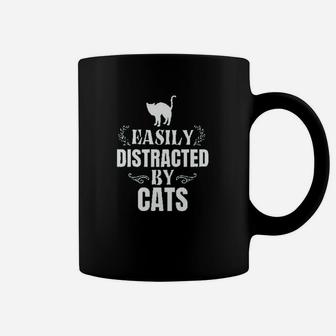 Easily Distracted By Cats Coffee Mug | Crazezy