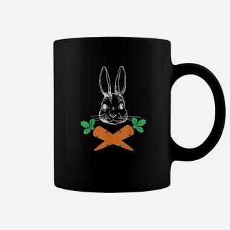 Easter Bunny With Carrot Cross Skull Bones Girl Boy Coffee Mug - Thegiftio UK