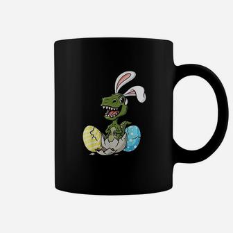 Easter Day T Rex With Bunny Ears Eggs Funny Coffee Mug | Crazezy AU