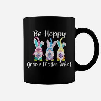 Easter Gnome Be Hoppy Shirt Spring Easter Bunny Pun Women Raglan Baseball Tee Coffee Mug | Crazezy