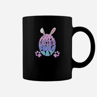 Easter Happy Easter Fools Day Egg With Bunny Ears Coffee Mug - Thegiftio