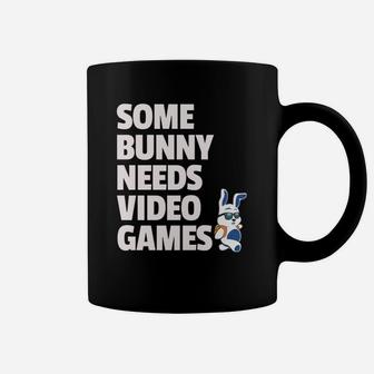 Easter Some Bunny Needs Video Games Boys Girls Kids Coffee Mug - Seseable