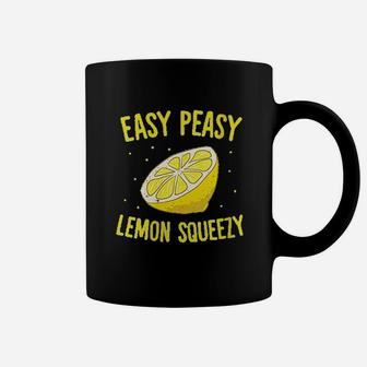 Easy Peasy Lemon Squeezy Funny Lemons Summer Lemonade Coffee Mug | Crazezy AU