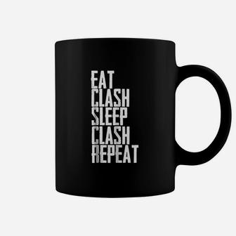 Eat Clash Sleep Clash Repeat Coffee Mug | Crazezy