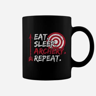 Eat Sleep Archery Repeat Bow Hunting Coffee Mug - Thegiftio UK