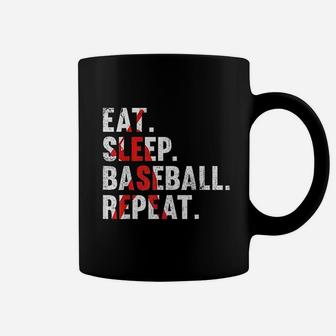 Eat Sleep Baseball Repeat Coffee Mug | Crazezy CA