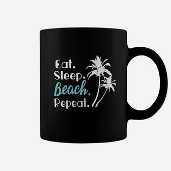 Eat Sleep Beach Repeat Summer Vacation Family Matching Coffee Mug | Crazezy CA