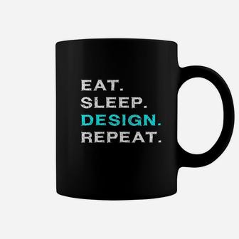 Eat Sleep Design Repeat Funny Interior Graphic Designer Gift Coffee Mug - Thegiftio UK