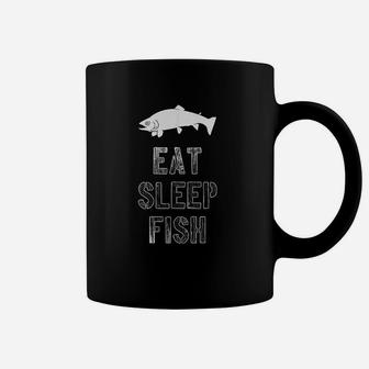 Eat Sleep Fish Coffee Mug | Crazezy