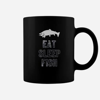 Eat Sleep Fish Funny Fishing Coffee Mug | Crazezy CA