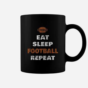 Eat Sleep Football Repeat Coffee Mug | Crazezy CA