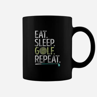 Eat Sleep Golf Repeat Funny Golfing Golfer Men Women Kids Coffee Mug | Crazezy DE