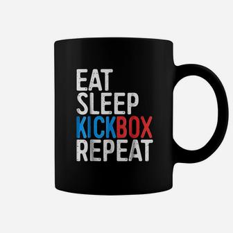 Eat Sleep Kickbox Repeat Coffee Mug | Crazezy AU