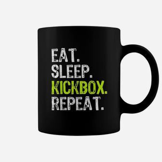 Eat Sleep Kickbox Repeat Coffee Mug | Crazezy