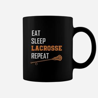 Eat Sleep Lacrosse Repeat Lax Lacrosse Girls Boys Team Coffee Mug | Crazezy
