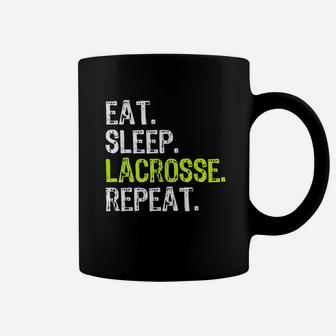 Eat Sleep Lacrosse Repeat Player Lax Funny Cool Gift Coffee Mug | Crazezy CA