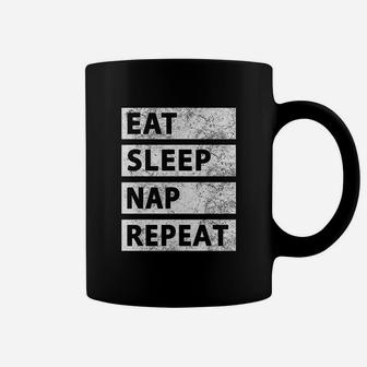 Eat Sleep Nap Repeat Tired Lazy Friend Coffee Mug - Thegiftio UK