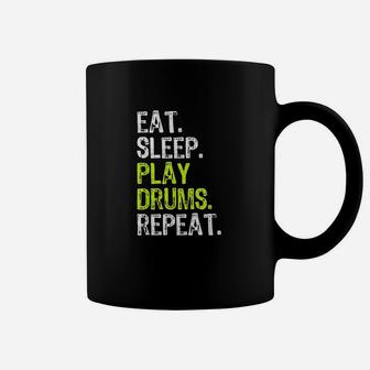 Eat Sleep Play Drums Repeat Drummer Gift Coffee Mug | Crazezy UK