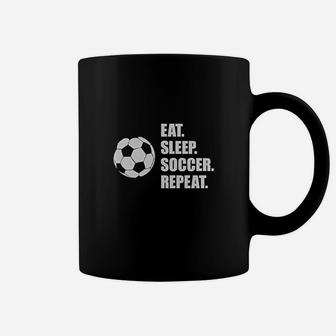 Eat Sleep Soccer Repeat Best Gift For Soccer Fans Coffee Mug | Crazezy