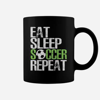 Eat Sleep Soccer Repeat Shirt Cool Sport Player Gift Tshirt Coffee Mug | Crazezy