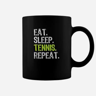 Eat Sleep Tennis Repeat Player Funny Cool Lover Gift Coffee Mug | Crazezy CA
