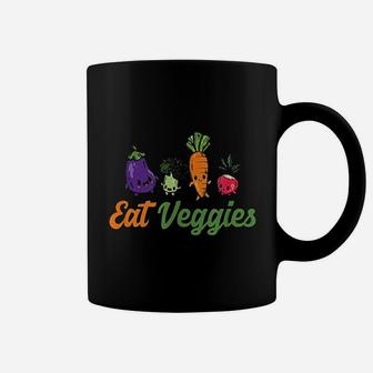 Eat Veggies Vegetarian Coffee Mug | Crazezy