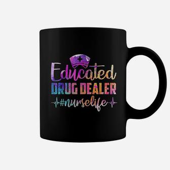 Educated Dealer Nurse Life Funny Nurse Heart Beat Coffee Mug | Crazezy UK
