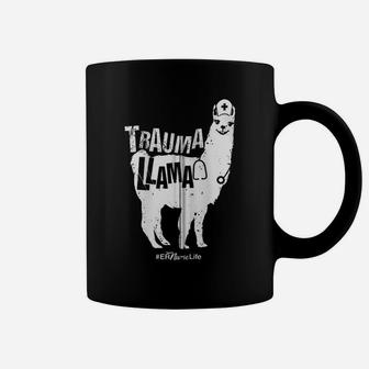 Emergency Nurse - Trauma Llama - Er Nurse Appreciation Zip Hoodie Coffee Mug | Crazezy