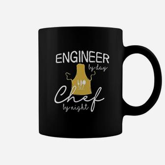 Engineer By Day Chef By Night Funny For Cooker Engineers Coffee Mug | Crazezy