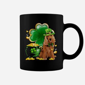 English Cocker Spaniel Shamrock Irish Saint St Patrick Day Coffee Mug - Monsterry