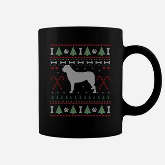 English Mastiff Christmas Ugly Sweater Funny Dog Lover Xmas Sweatshirt Coffee Mug | Crazezy