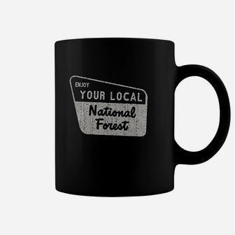 Enjoy Your National Forest Vintage Camping Mountains Coffee Mug | Crazezy