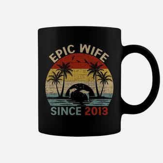 Epic Wife Since 2013 Vintage Wife 8Th Wedding Anniversary Coffee Mug | Crazezy CA