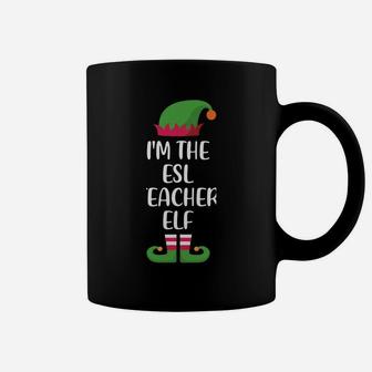 Esl Teacher Elf Christmas Family Matching Group Coffee Mug | Crazezy UK