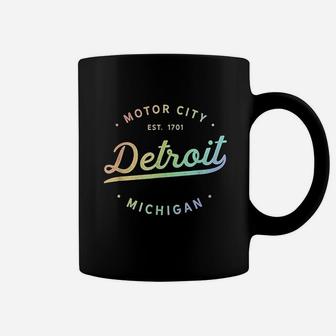 Etroit Michigan Rainbow Sassy Motor City Pride Design Coffee Mug - Thegiftio UK