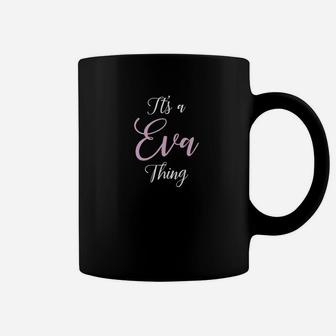 Eva Name Personalized Women Cute Pink Girl Gift Coffee Mug - Thegiftio UK