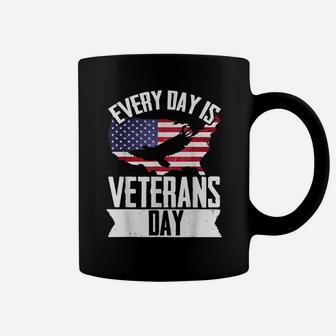 Every Day Is Veteran Day Patriotic Veterans Day Coffee Mug | Crazezy CA