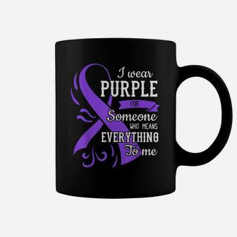 Everything To Me Epilepsy Day Purple Ribbon Epileptic Gift Coffee Mug | Crazezy