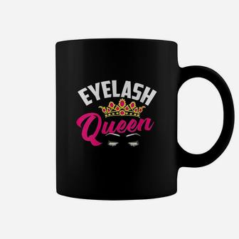 Eyelash Queen Cute Great Estheticians Funny Make Up Gift Coffee Mug | Crazezy UK