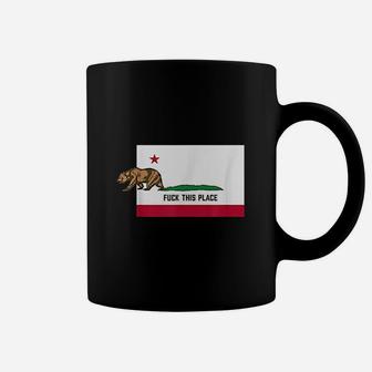 F This Place Leaving California Funny Designed Coffee Mug | Crazezy DE