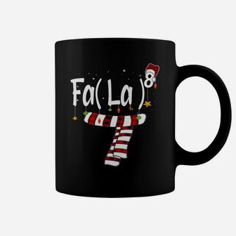 Fa La 8 Santa Red Plaid Claus Fa La Math Teacher Christmas Coffee Mug | Crazezy