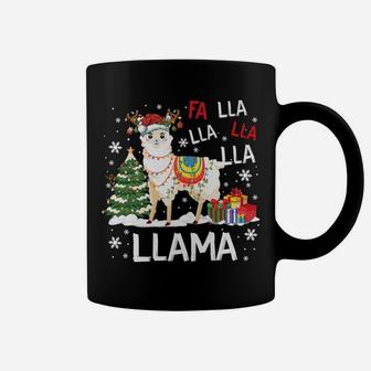 Fa Lla Lla Llama Christmas Llama Xmas Pajama Funny Gifts Coffee Mug | Crazezy