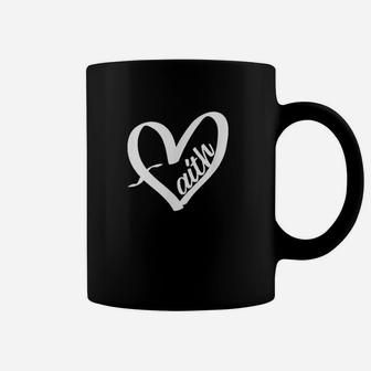 Faith Heart Christian And Religious Church Coffee Mug | Crazezy