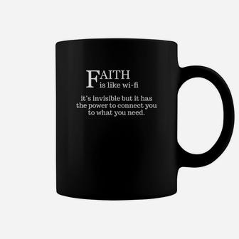 Faith Is Like Wifi Funny Christian Pastoral Coffee Mug - Thegiftio UK