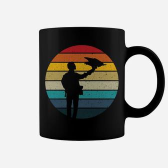 Falconer Retro Sunset Falconry Hawking Falconer Gift Coffee Mug | Crazezy