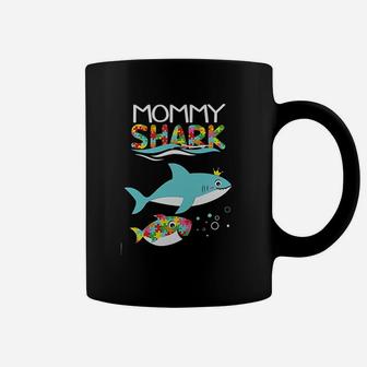 Family Shark Outfit Autism Puzzle Coffee Mug | Crazezy