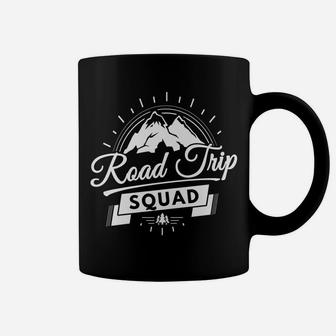 Family Vacation - Road Trip Squad With Mountains Tee Coffee Mug | Crazezy