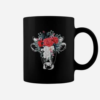 Farm Animal Nature Flower Gift Cow Coffee Mug | Crazezy