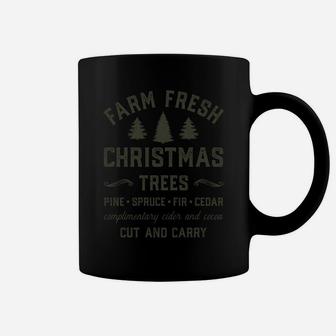 Farm Fresh Christmas Trees Sweatshirt Coffee Mug | Crazezy